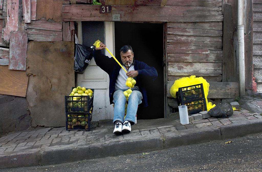 Zitronenverkäufer in Istanbul